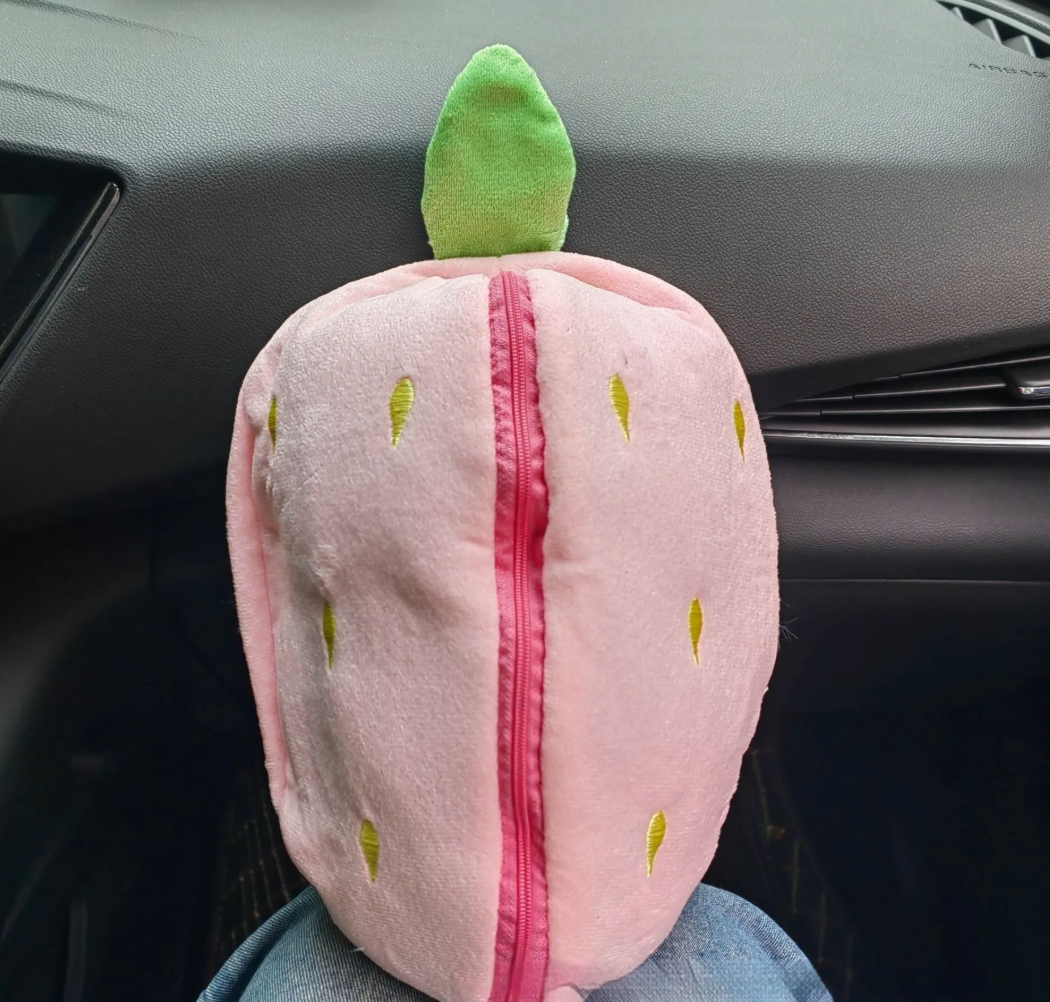 Soothing Melody Plush Toy – Strawberry Avocado Donkey