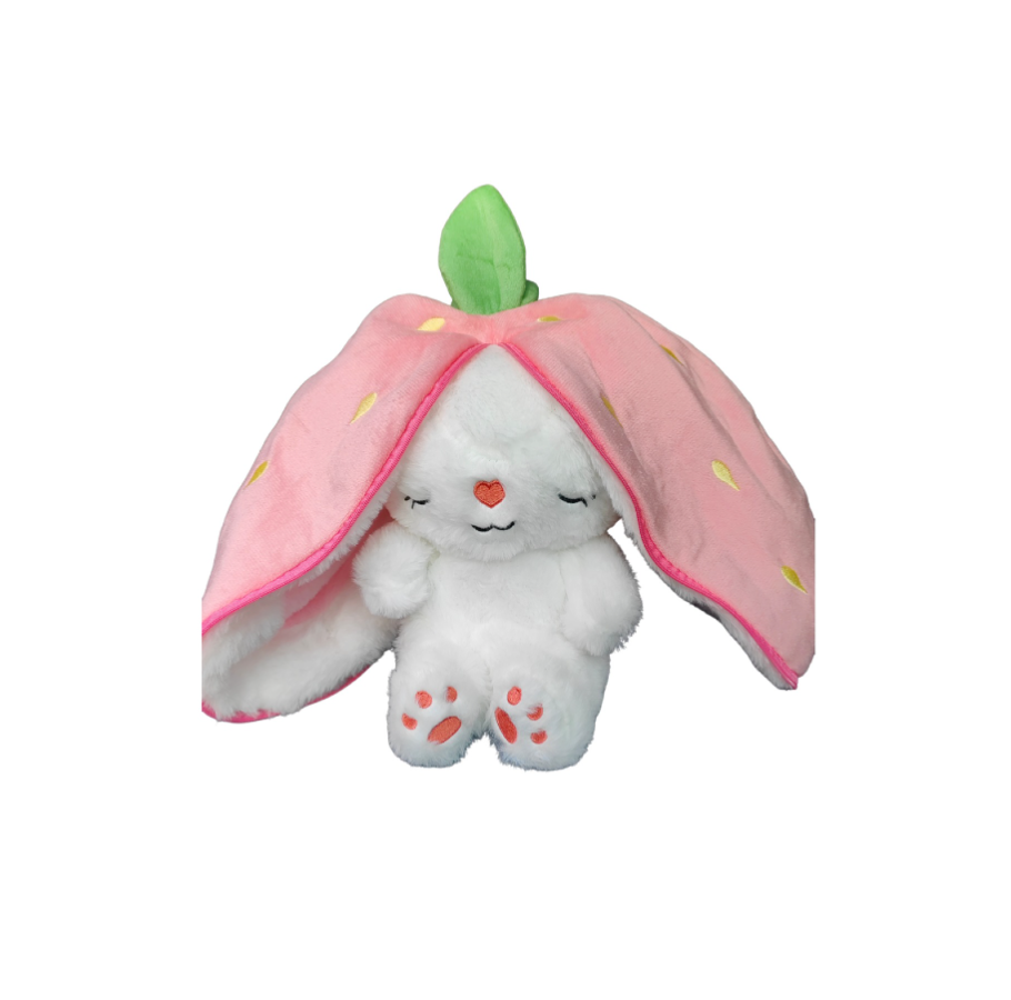 Soothing Melody Plush Toy – Strawberry Avocado Donkey
